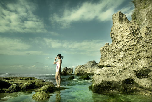 شاطئ سولوبان في جزيرة بالي إندونيسيا