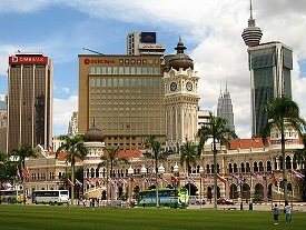 ساحة الاستقلال في كوالالمبور ماليزيا